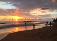 Sri Lanka Hikkaduwa rand päikeseloojangul_maivi